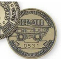1-3/4" 6 Gauge Die Struck Solid Brass Coin